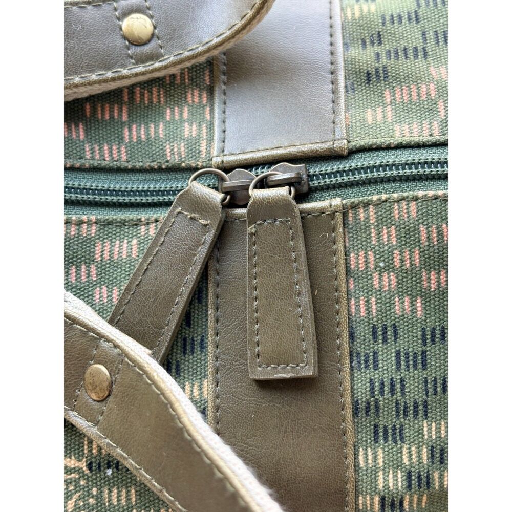 Vintage III Parcel Loop NYC XL Canvas Duffel Weekender Bag Woodland Floral - Picture 12 of 12